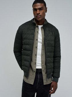 Herren Steppjacke - Suede Puffer