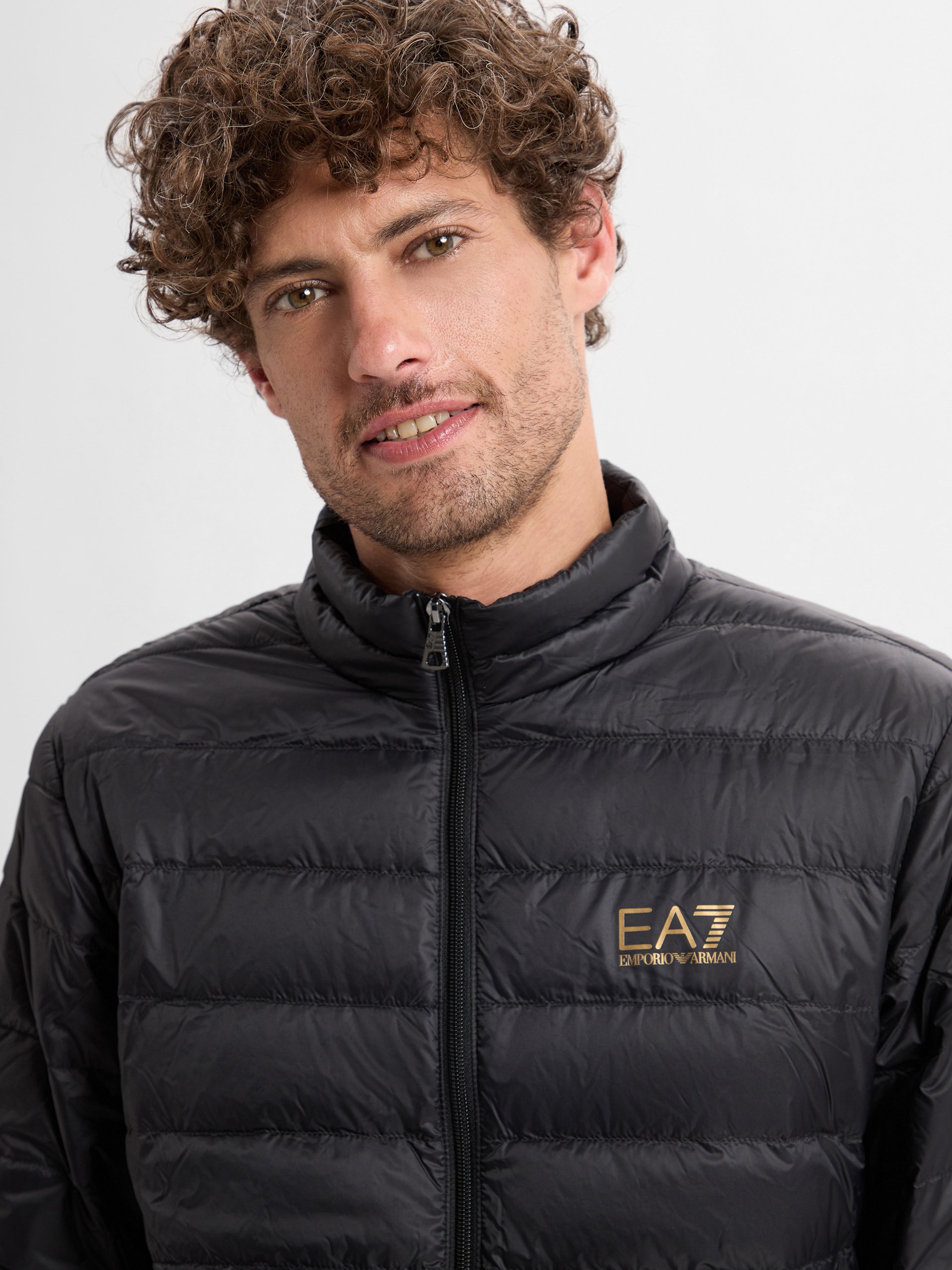 Winterjacke Herren Schwarze Armani Jacke EA7 Emporio Armani Herren