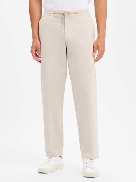 Herren Stoffhose mit Leinen-Anteil - Cross