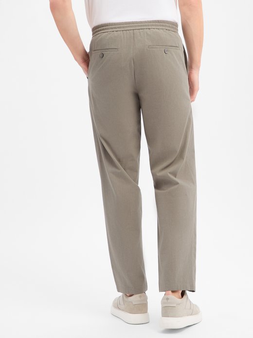 Herren Stoffhose mit Leinen-Anteil - Cross