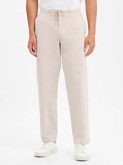 Herren Stoffhose mit Leinen-Anteil - Cross