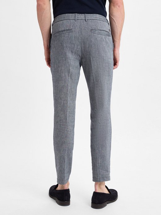 Herren Stoffhose mit Leinen-Anteil - Kane Regular Tapered Fit