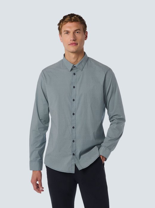 Herren Stretch All-Over Print Shirt