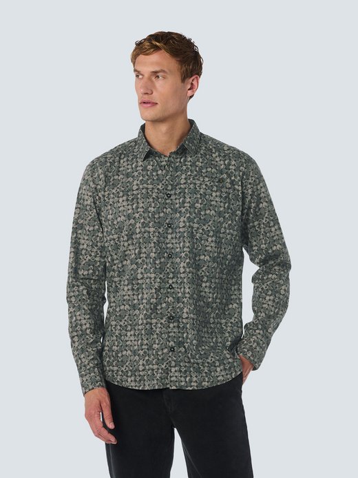 Herren Stretch All-Over Print Shirt