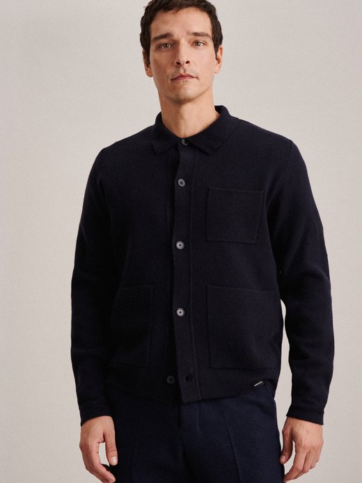 Herren Strick-Jacke - Gerader Schnitt (Normal-Fit) Fit