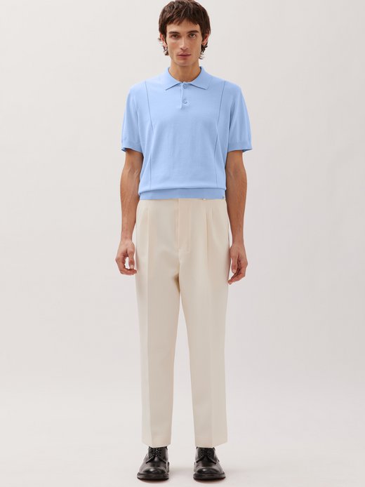 Herren Strick Polo - Regular Fit