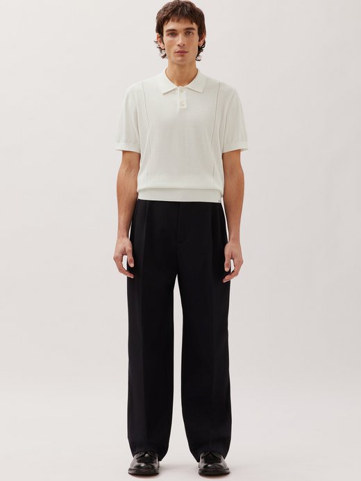 Herren Strick Polo - Regular Fit