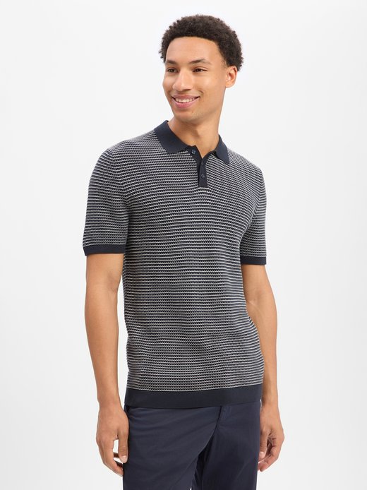 Herren Strick-Poloshirt - Triton
