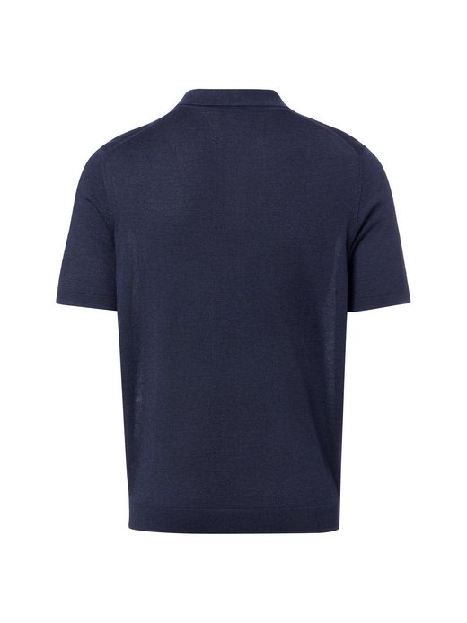 Herren Strick-Poloshirt aus Wolle