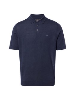 Herren Strick-Poloshirt aus Wolle