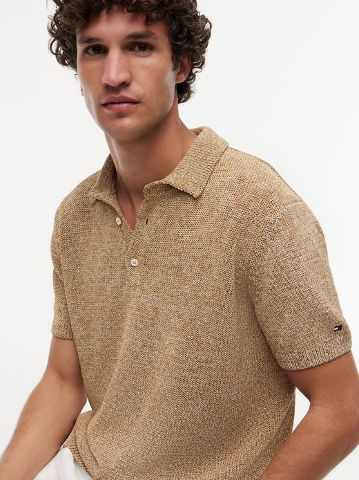 Herren Strick-Poloshirt
