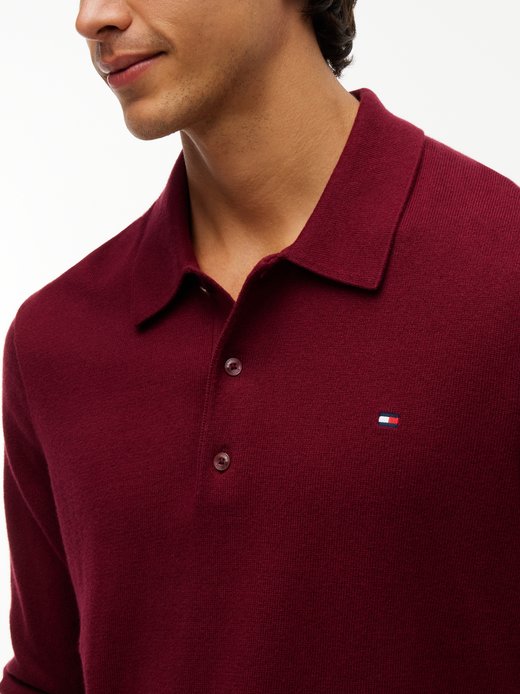Herren Strick-Poloshirt