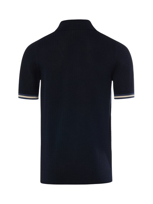 Herren Strick-Poloshirt