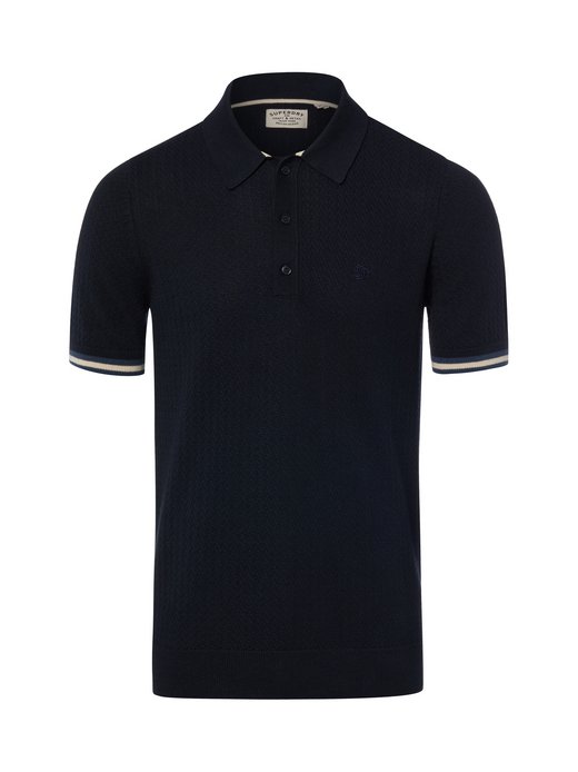 Herren Strick-Poloshirt