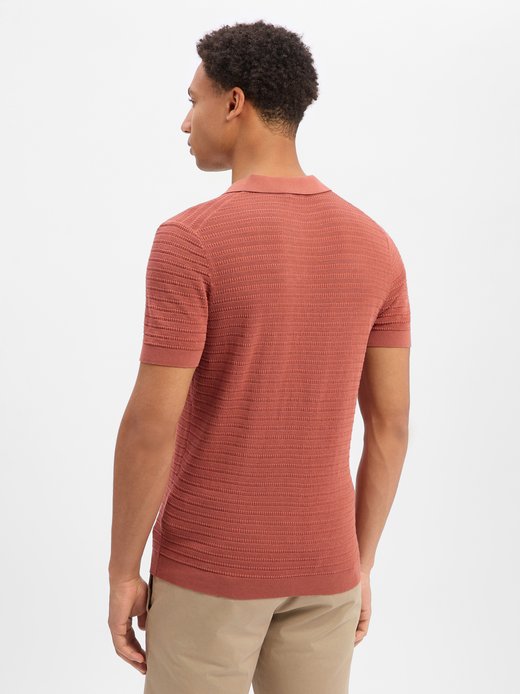 Herren Strick-Poloshirt