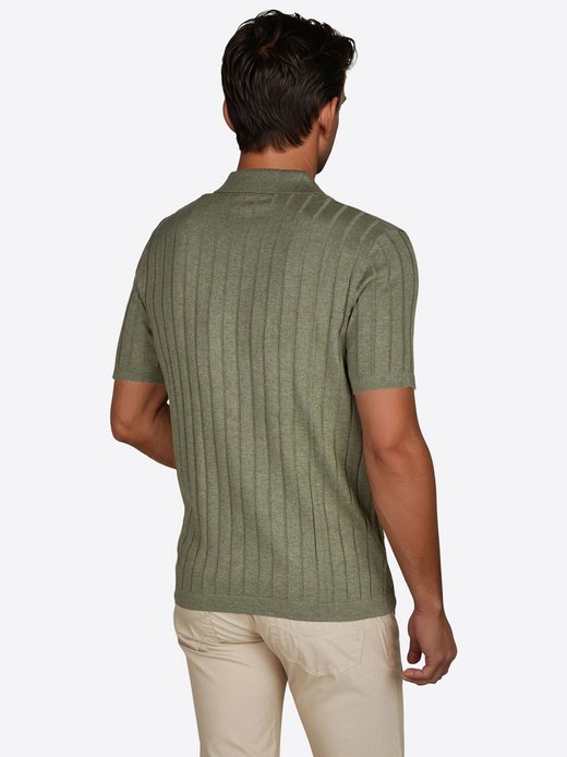 Herren Strick-Poloshirt