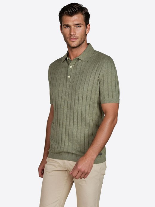 Herren Strick-Poloshirt