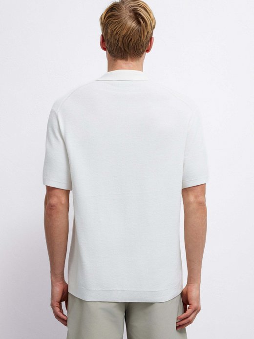 Herren Strick-Poloshirt