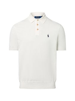 Artikelbild Herren Strick-Poloshirt von Polo Ralph Lauren in ecru uni