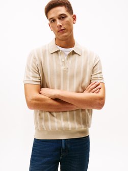 Herren Strick-Poloshirt