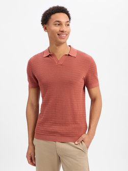 Herren Strick-Poloshirt
