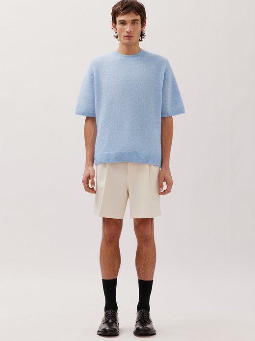 Herren Strick T-Shirt - Oversized Fit