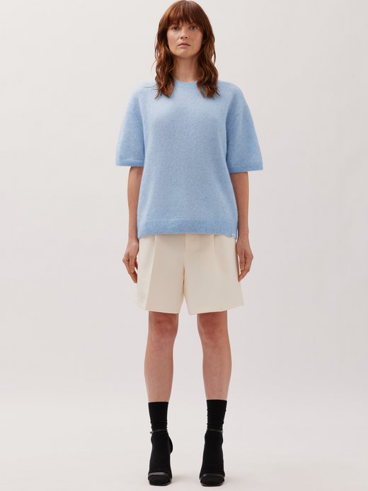 Herren Strick T-Shirt - Oversized Fit