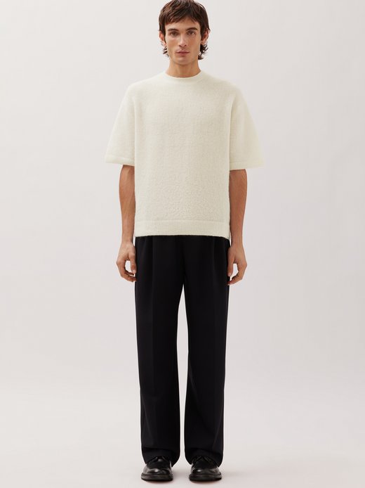 Herren Strick T-Shirt - Oversized Fit