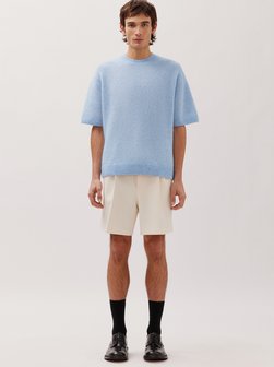 Herren Strick T-Shirt - Oversized Fit