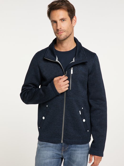 Herren Strickfleecejacke
