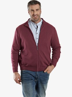 Artikelbild Herren Strickjacke - EARL THOMAS von Charles Colby in rot uni