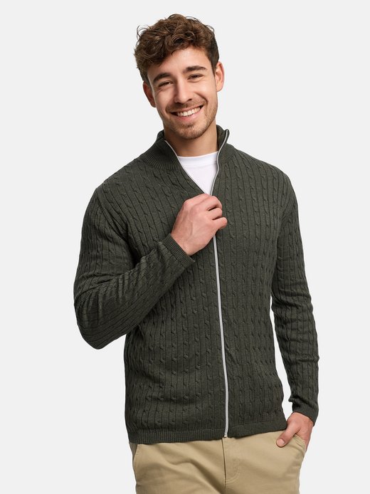 Herren Strickjacke - KSCable Zip