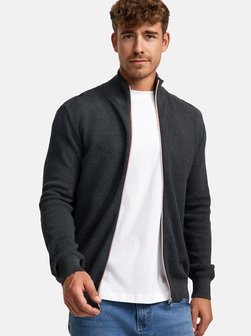 Artikelbild Herren Strickjacke - KSErik Zip von Kronstadt in anthrazit uni