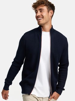 Artikelbild Herren Strickjacke - KSErik Zip von Kronstadt in blau uni