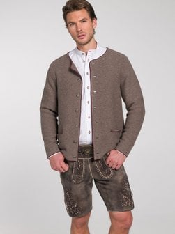 Artikelbild Herren Strickjacke - Pocking von Spieth & Wenksy in braun uni