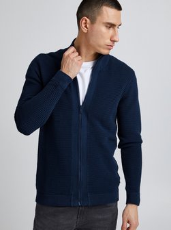 Artikelbild Herren Strickjacke - SDNicklas von Solid in blau uni