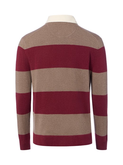 Herren Strickpoloshirt aus Lammwolle