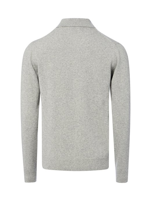 Herren Strickpoloshirt aus Lammwolle