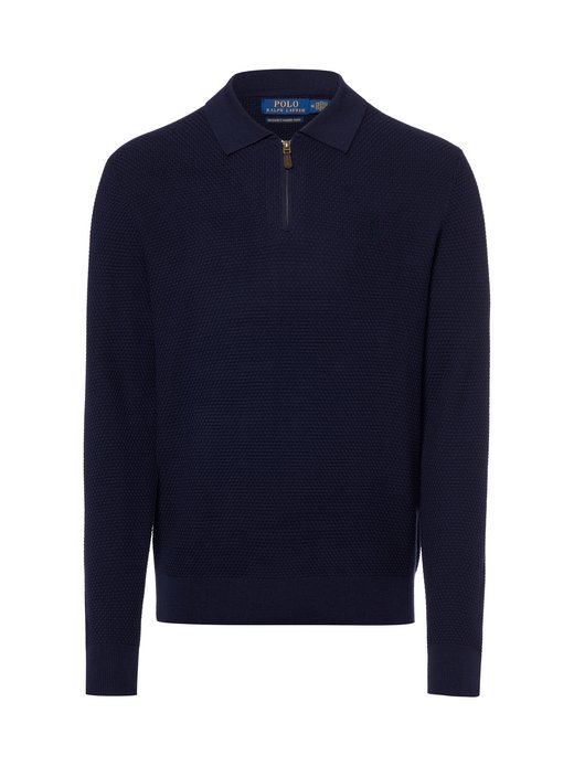 Herren Strickpoloshirt aus Merinowolle