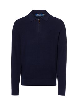 Herren Strickpoloshirt aus Merinowolle
