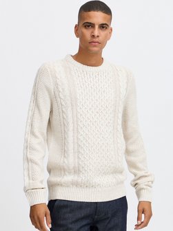 Artikelbild Herren Strickpullover - BHPullover von BLEND in weiß uni