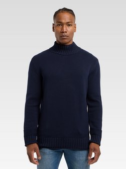 Artikelbild Herren Strickpullover  -  Doati von Carlo Colucci in blau uni