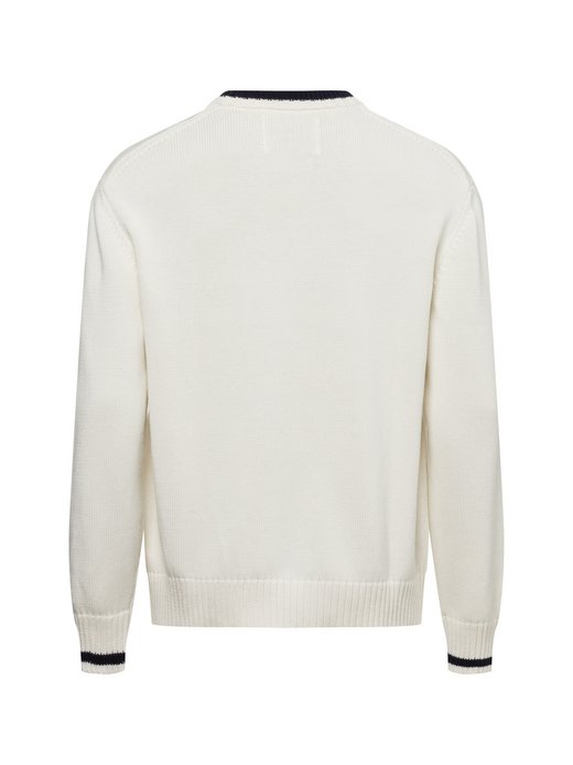 Herren Strickpullover - FLAG INTARSIA C NECK