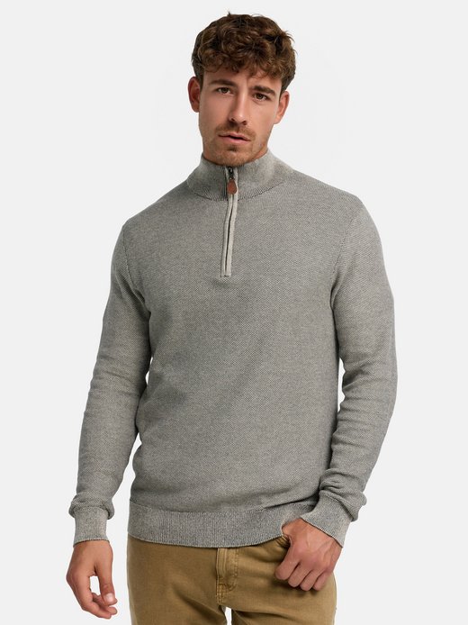 Herren Strickpullover - INJexi Half Zip