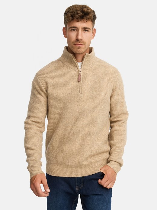 Herren Strickpullover - INPeace Half Zip