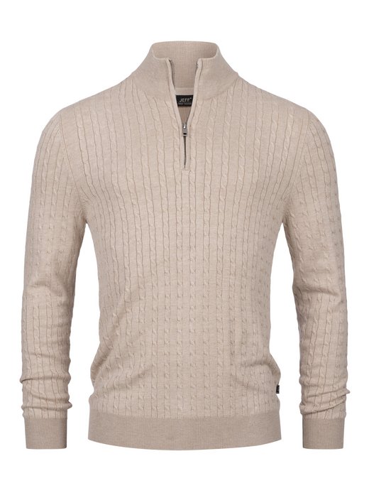 Herren Strickpullover - JFCamden half zip knit