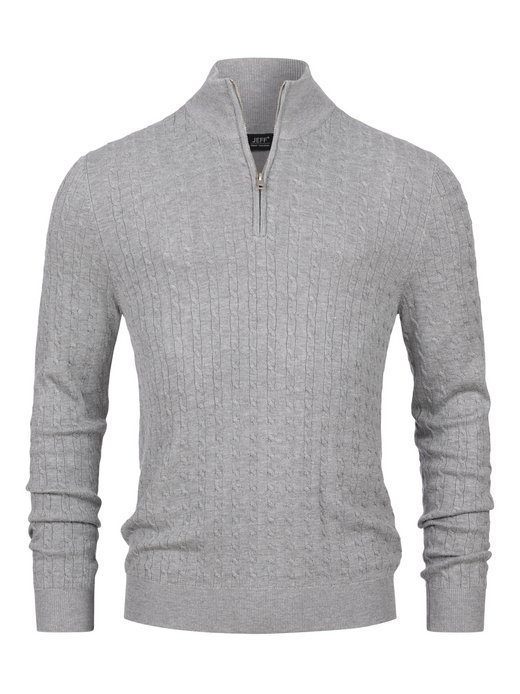 Herren Strickpullover - JFCamden half zip knit
