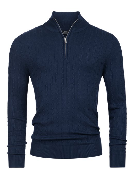 Herren Strickpullover - JFCamden half zip knit
