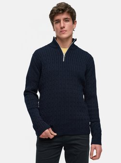 Herren Strickpullover - KSCable Half-Zip