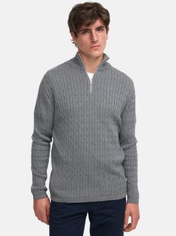 Herren Strickpullover - KSCable Half-Zip